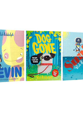 英文原版Rob Biddulph同作者系列3本 Dog Gone/Kevin/SUNK 幼儿童英语启蒙认知绘本宝宝睡前故事书图画书亲子互动共读早教书