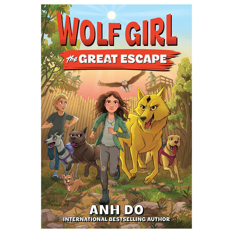 预售英文原版Wolf Girl #2: The Great Escape狼女孩22 大逃亡黑白插图冒险小说平装小说10-14岁