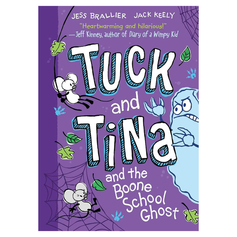 英文原版Tuck and Tina #2: and the Boone School Ghost两个搞怪小伙伴2 布恩学校幽灵趣味插画冒险桥梁故事书平装8-12岁图片