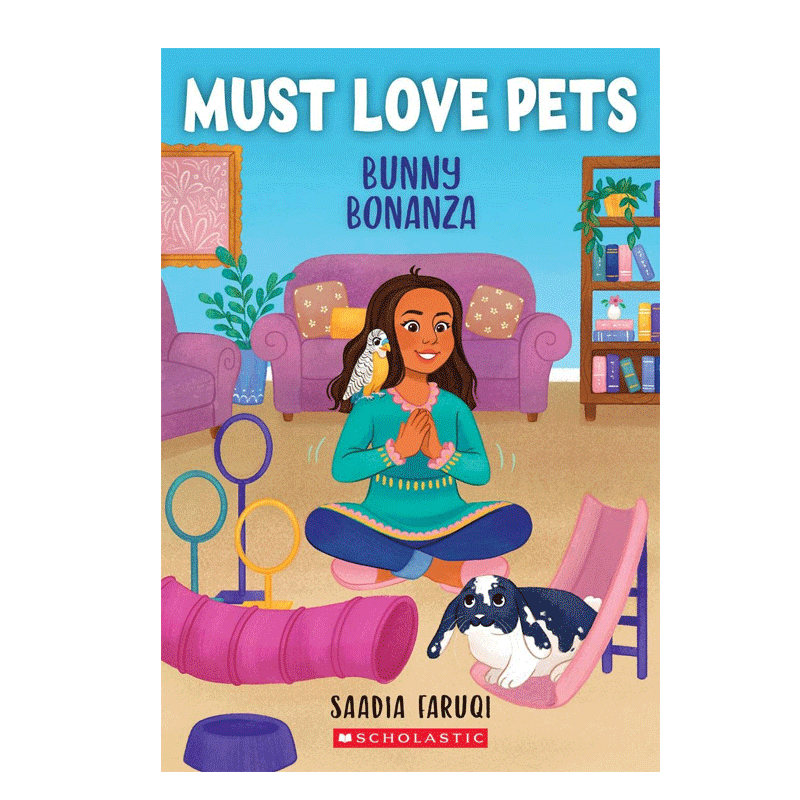 英文原版 Must Love Pets #3 Bunny Bonanza 必须爱宠物3 兔宝宝的好运 8-12岁青少年儿童课外阅读进阶读物章节小说平装