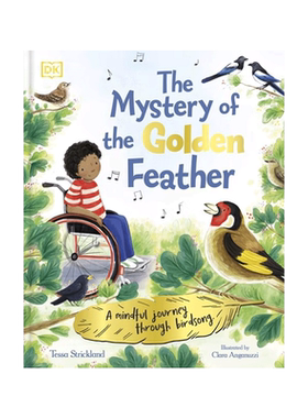 英文原版The Mystery of the Golden Feather金羽之谜：鸟鸣的正念之旅DK出版2-6岁幼儿宝宝专注力培养启蒙益智绘本精装