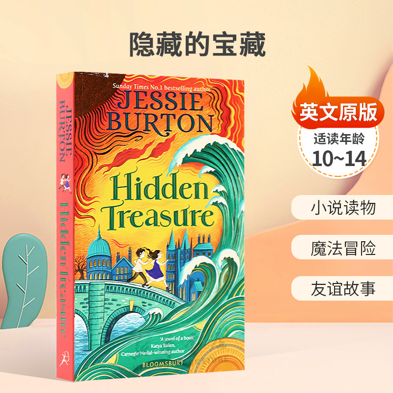 英文原版Hidden Treasure隐藏的宝藏发现古老宝藏冒险小说读物 魔法冒险 友谊故事平装小说10-14岁