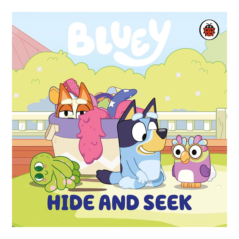 预售英文原版 Bluey: Hide and Seek 捉迷藏 小蓝狗布鲁伊纸板绘本 布鲁伊能在不分心的情况下找到每个人吗？儿童探索书籍 4-8岁