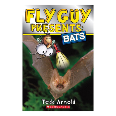 英文原版 cholastic Reader, Level 2：Fly Guy Presents: Bats 苍蝇小子：蝙蝠 儿童阅读科普启蒙绘本 蝙蝠洞 了解蝙蝠的所有知识