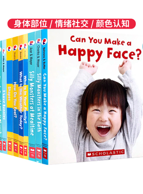 150元5本蒙氏早教启蒙绘本英文原版Rookie Toddler: How Do You Feel学乐can you make a happy face情绪管理儿童撕不烂安静书
