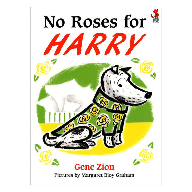 英文原版No Roses For Harry哈利的花毛衣脏狗哈利的故事搞笑绘本 动物故事平装幽默搞笑 2-6岁