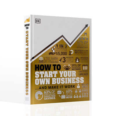 DK经济商业视觉图解百科 如何开始你的生意How to Start Your Own Business 英文原版 创业指南企业管理经管理财投资 精装全彩插图