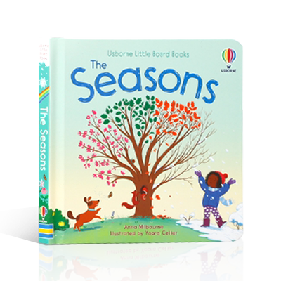英文原版绘本 Little Board Books The Seasons 小小纸板书：季节 介绍季节变化与自然事物2-6岁季节变化早教启蒙尤斯伯恩