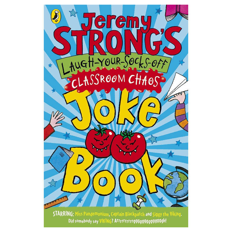 英文原版Jeremy Strong's Laugh-Your-Socks-Off Classroom Chaos Joke Book杰瑞米·斯特朗笑话书教室混乱笑到袜子都掉的笑话