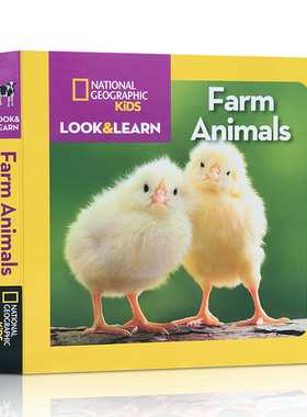英文原版National Geographic Kids Look and Learn: Farm Animals国家地理少儿版系列幼儿童英语启蒙童书全彩版动物农场2-3-4-5岁