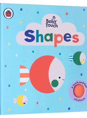 英文原版 Baby Touch: Shapes 形状认知 触摸玩玩书 宝宝大开本纸板书 开拓 思维 英文启蒙 3-6岁撕不烂纸板书