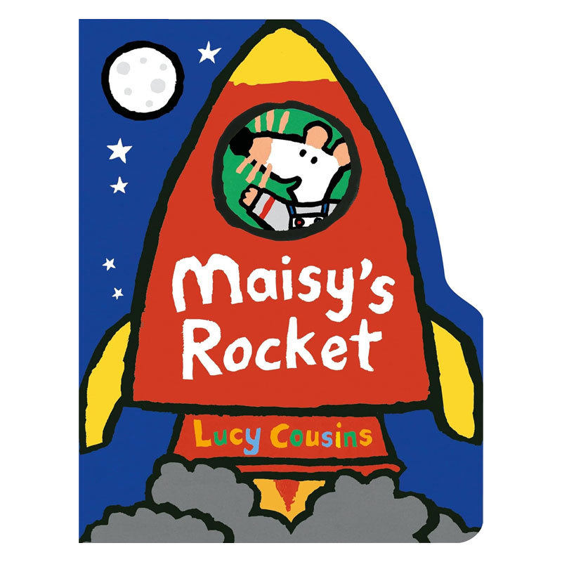预售英文原版Maisy's Rocket小鼠波波火箭小鼠波波交通工具书启蒙认知 异形绘本 太空冒险纸板绘本2-6岁