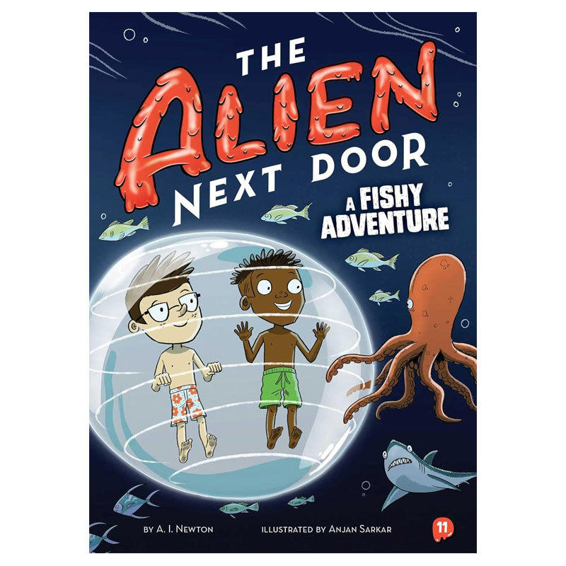 英文原版The Alien Next Door 11: A Fishy Adventure隔壁的外星人11 鱼儿奇遇记外星人与地球人趣味冒险 桥梁/章节书8-12岁