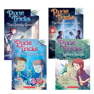 英文原版Pixie Tricks 系列2本 Scholastic Branches学乐大树系列10-14岁中小学生英语课外阅读读物奇幻故事情节桥梁章节漫画书