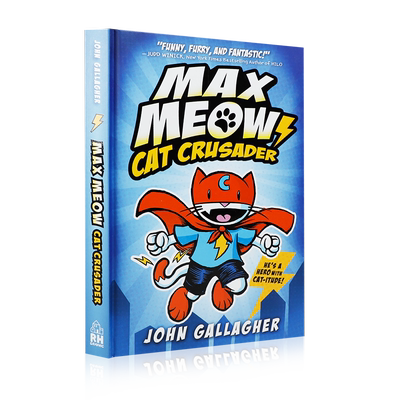 英文原版猫十字军Max Meow Book 1: Cat Crusader6-9岁儿童英语全彩幽默搞笑故事漫画书 中小学生英语课外阅读读物Penguin企鹅