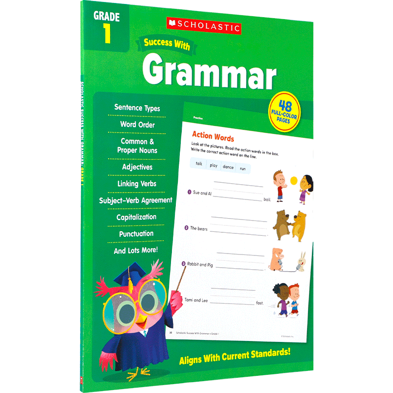 新版英文版学乐成功系列Scholastic Success With Grammar语法Writing写作Math数学阅读理解Reading Comprehension美国小学练习册