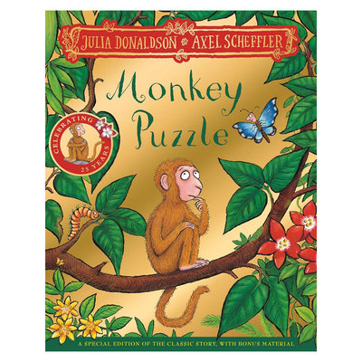 预售英文原版Monkey Puzzle 25th Anniversary Edition猴子找妈妈25周年纪念版朱莉娅唐纳森英语启蒙绘本经典故事 4-8岁