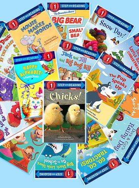 100元5本兰登英语分级阅读1】Step into reading Level 1系列英文原版儿童启蒙早教书企鹅兰登英语分级阅读绘本Bbears贝贝熊