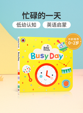 英文原版Baby Touch: Busy Day婴儿触摸书：忙碌的一天Ladybird宝宝Peekaboo躲猫猫Rainbow彩虹Playbook触摸书婴儿早教babytouch