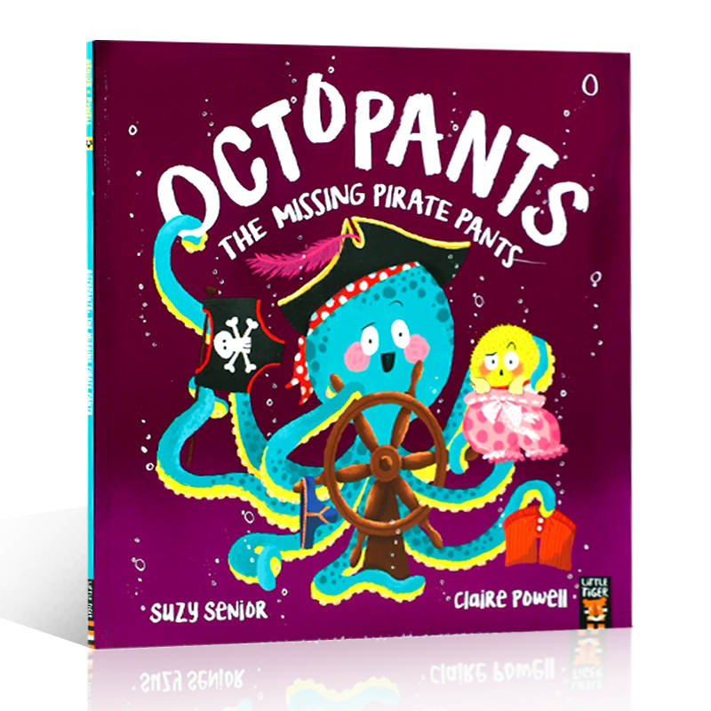 英文原版Octopants: The Missing Pirate Pants 章鱼裤:失踪的海盗裤章鱼找裤子续集4-8岁平装绘本动物故事Little Tiger出版