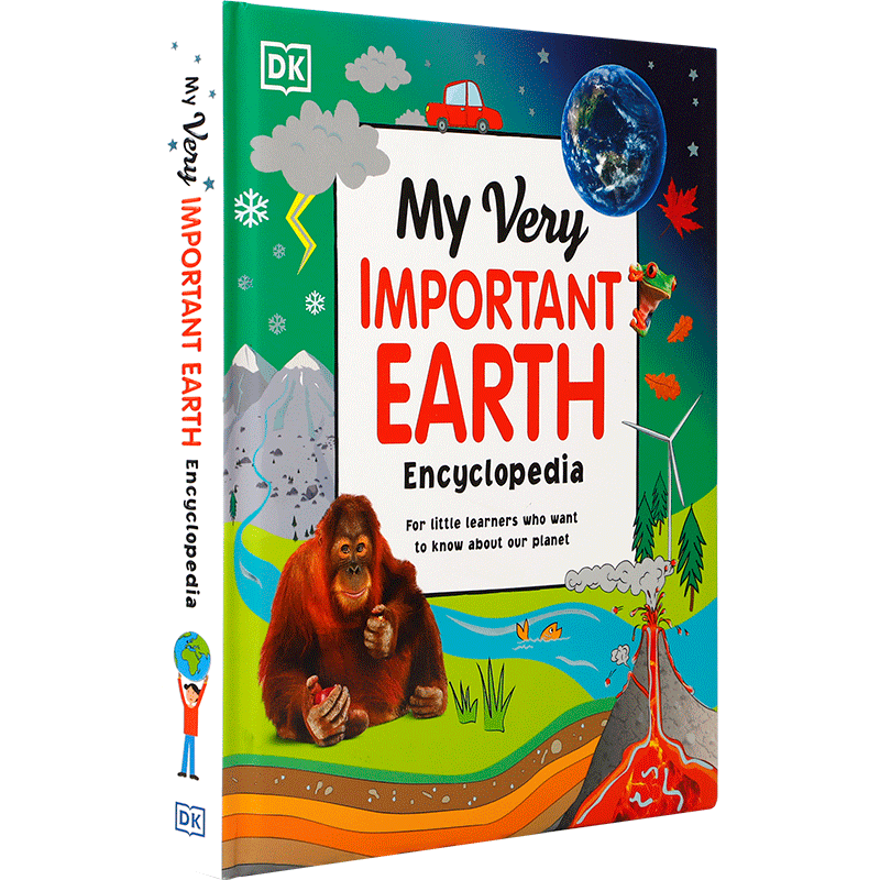 英文原版 My Very Important Earth Encyclopedia DK出版 地球百科全书 9-12岁青少年儿童兴趣培养益智百科图书 steam读物精装