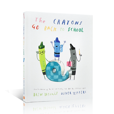 英文原版 the crayons go back to school 小蜡笔们回到学校 名师畅销系列故事 4-8岁儿童宝宝启蒙益智幽默搞笑绘本精装