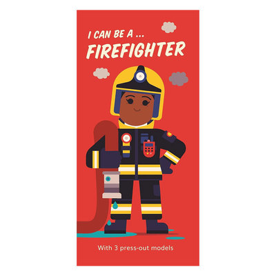 预售英文原版I Can Be A ... Firefighter我能成为消防员成为消防员的条件职业启蒙 简易模型 互动冒险纸板2-6岁