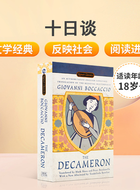 英文原版Classics：the decameron 十日谈 反映了意大利当时的现实社会 著名作家Giovanni Boccaccio代表作儿童青少年阅读进阶