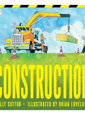 预售英文原版 Construction 工程建设 工程机械认知绘本启蒙认知 工程机械平装科普入门/了解世界 4-8岁