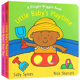 英文原版Little Baby's Busy Day/Playtime小宝宝的忙碌日/游戏时间2本合集套装低幼儿童英语启蒙洞洞书图画书绘本Candlewick