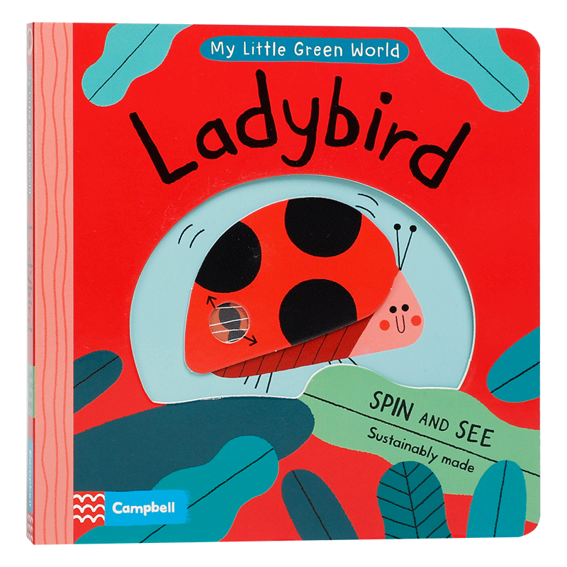 英文原版My Little Green World: Ladybird 我的绿色小世界:瓢虫蜘蛛Honeybee蜜蜂To The Moon月球抽拉机关书In The City城市绘本