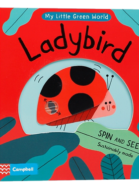英文原版My Little Green World: Ladybird 我的绿色小世界:瓢虫蜘蛛Honeybee蜜蜂To The Moon月球抽拉机关书In The City城市绘本