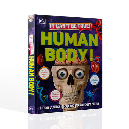 预售英文原版It Can't Be True! Human Body!不是真的吧！人体 少儿科普百科读物1000个关于人体的惊人事实简单易懂的辅助艺术作品