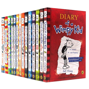 小屁孩的日记英文原版1-19全套Diary of a Wimpy Kid 哭包日记小学推荐桥梁书章节儿童文学插图童书幽默漫画 7-12岁小说