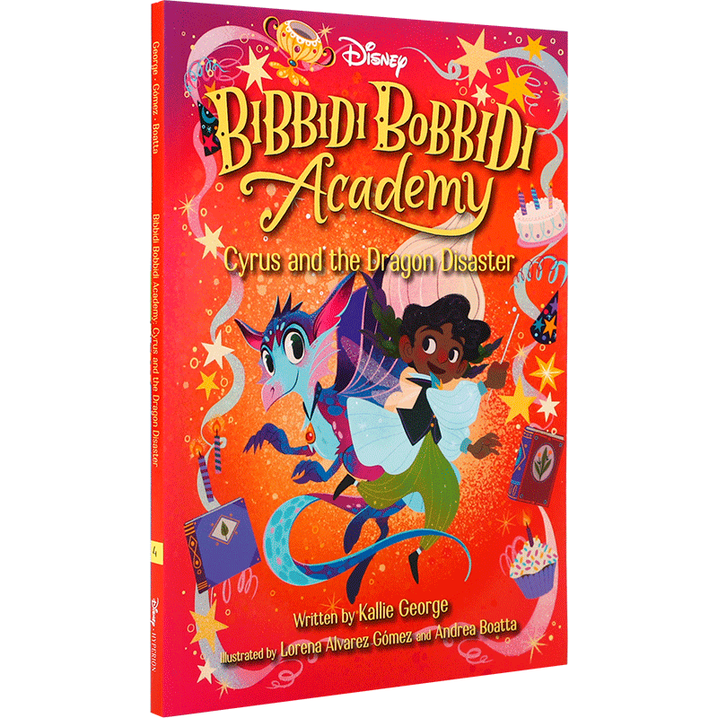 迪士尼芭比娃娃学院#4:赛勒斯和龙的灾难bibbidi Academy Cyrus and the Dragon Disaster8-12岁冒险系列平装桥梁/章节书