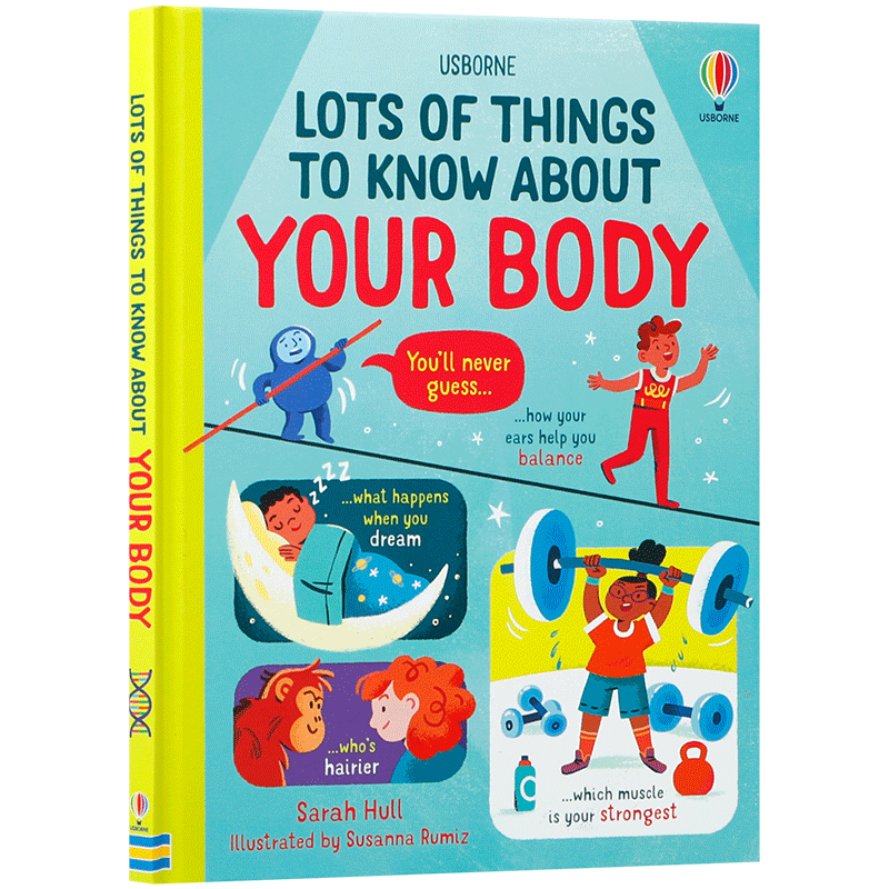 英文原版科普百科 关于身体你所需要知道的那些事Lots of Things to Know About Your Body 8-12岁儿童拓展视野精装绘本