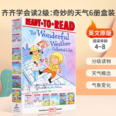 英文原版Ready-to-Read Level 2:The Wonderful Weather Collector's Set 齐齐学会读2级:奇妙的天气6册盒装分级读物天气概念