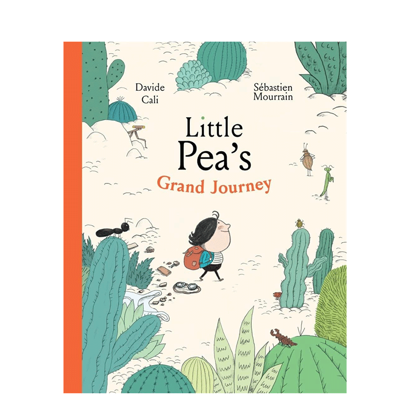 英文原版 Little Pea's Grand Journey 小豌豆的大旅行 对创造力的颂歌 发现自己的才能 4-8岁儿童宝宝情绪认知精装绘本