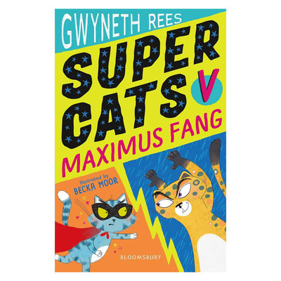 预售英文原版Super Cats #2: v Maximus Fang超级猫2 对战马克西姆斯方拥有超能力的猫咪 超级英雄平装小说10-14岁