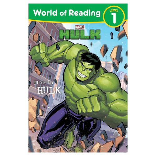 英文原版World of Reading L1: This is Hulk迪士尼阅读世界1级：绿巨人迪士尼阅读世界分级读物超级英雄 平装冒险故事4-8岁
