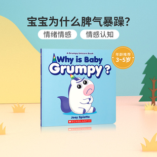 Baby Why Unicorn 幼儿英语启蒙绘本宝宝情绪管理图画纸板书A Grumpy Grumpy?宝宝为什么脾气暴躁？scholastic学乐出版 英文原版
