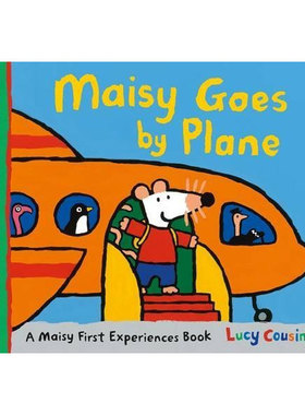 预售英文原版 Maisy Goes by Plane 小鼠波波乘飞机 小鼠波波初体验 绘本故事 儿童友谊 生活体验 平装  4-8岁