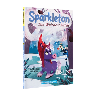 进口英文原版 斯帕克顿Sparketon #4:The Weirdest Wish最奇怪的愿望 奇幻故事情节儿童英语阅读桥梁章节漫画书 HarperCollins平装