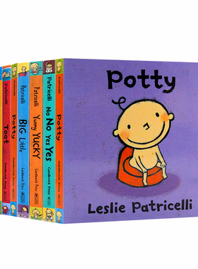 英文原版一根毛系列小毛孩绘本on my Potty No Yes Yummy Yucky名家leslie patricelli Toot上厕所拉粑粑Big Little行为习惯小脏孩