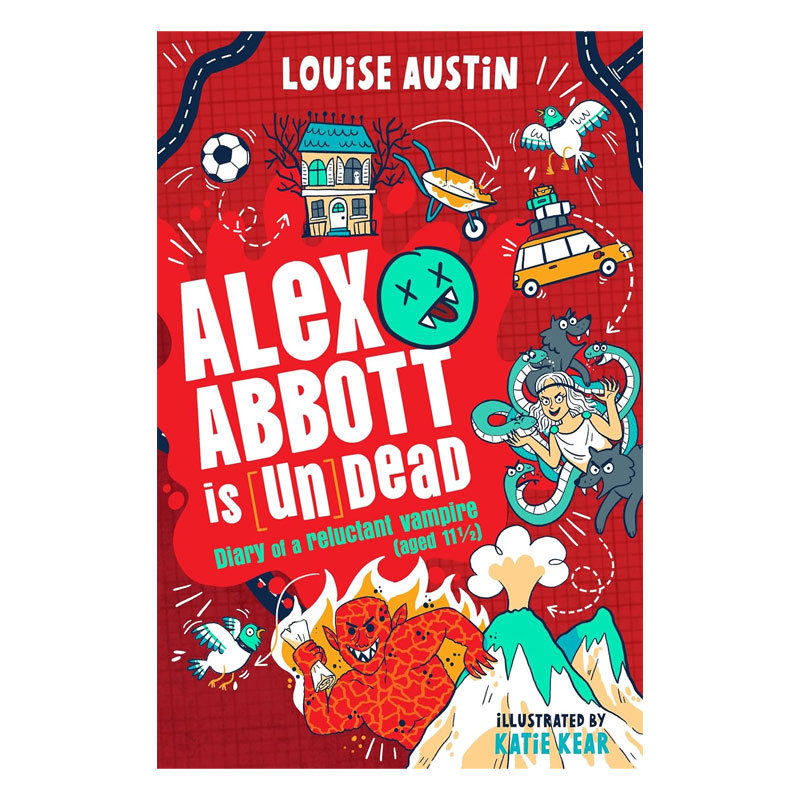 预售英文原版Alex Abbott is Undead不死的亚历克斯·阿博特黑白插图幽默吸血鬼冒险日记平装小说10-14岁