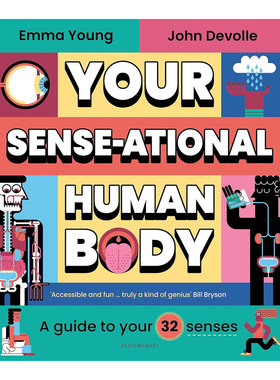 英文原版 Your SENSE-ational Human Body 你的感官指南 探索32 种感官 科普读物 趣味插图精装 STEAM读物科普百科 8-12岁