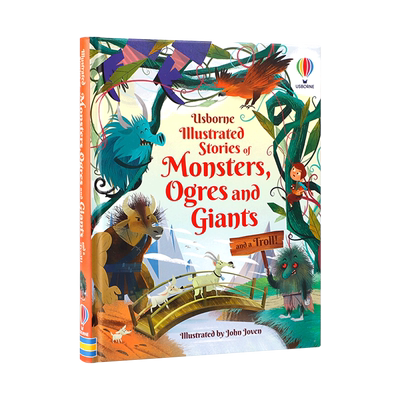 Usborne英文原版Illustrated Stories of Monsters, Ogres, Giants and a Troll 插图怪兽/食人魔/巨人和巨魔故事 儿童睡前故事书