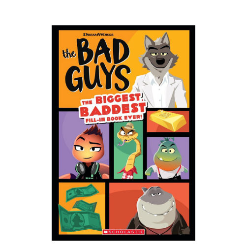 英文原版 坏蛋联盟填空书Bad Guys Movie: The Biggest, Baddest Fill-in Book Ever!我是大坏蛋电影改编 儿童英语语法练习