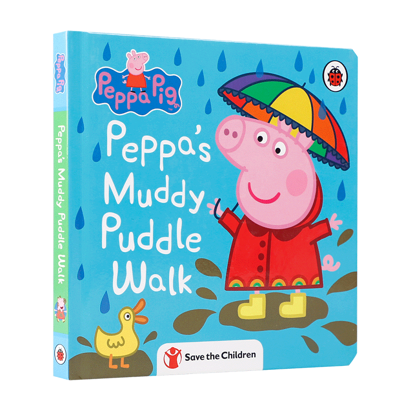 进口英文原版绘本小猪佩奇Peppa Pig: Peppa’s Muddy Puddle Walk (Save the Children) 佩帕的泥泞水坑之行(拯救儿童组织)