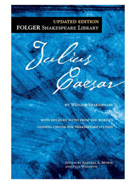 英文原版Folger Shakespeare Library: Julius Caesar 裘利斯·凯撒福尔杰莎士比亚图书馆系列悲剧戏剧 文学名著 修订注释